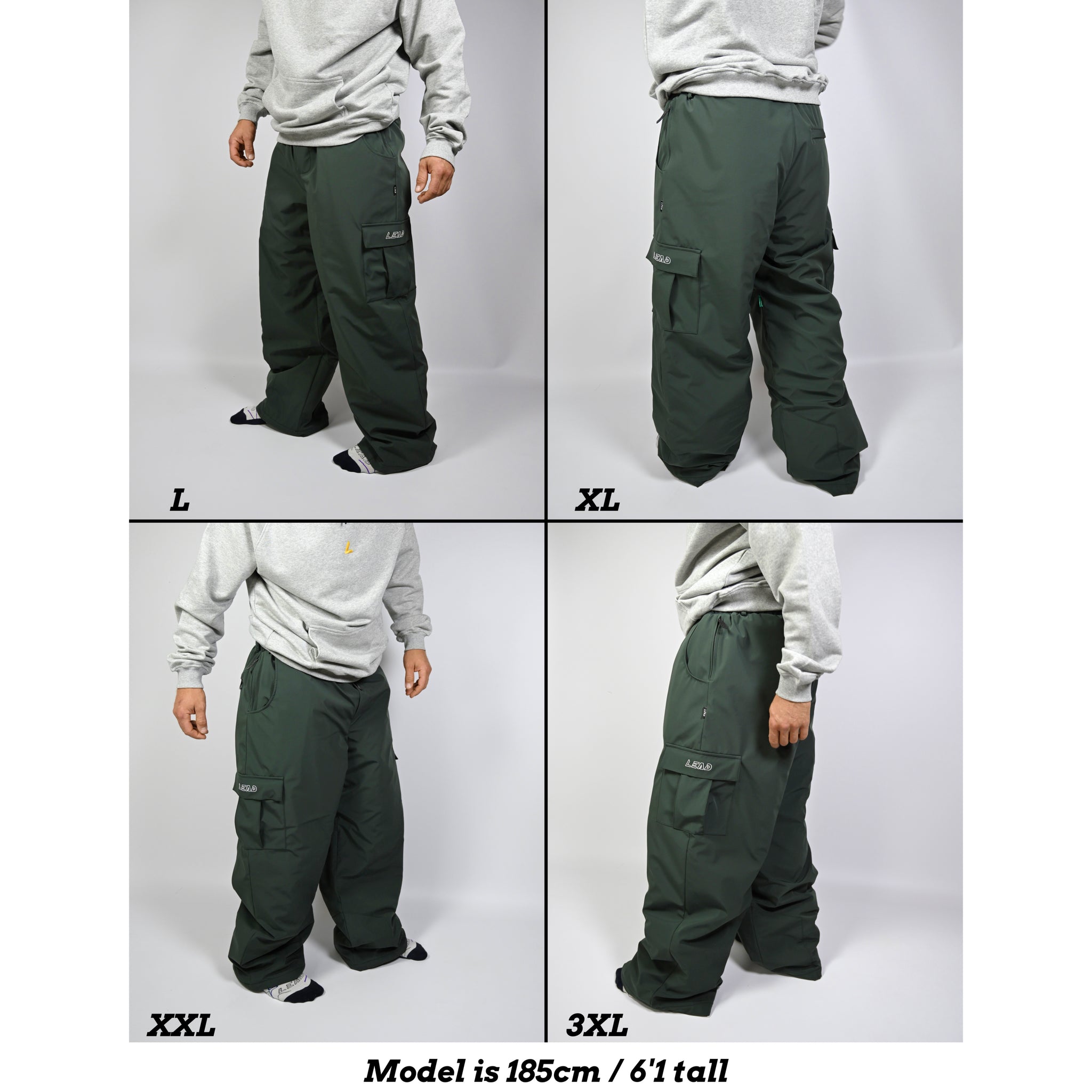 Snow Pants Brown Ski & Snowboard Hose Lead Fabrics